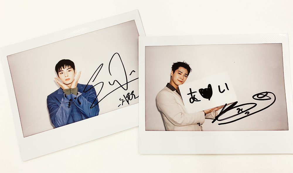 チャウヌ ポロライド チェキ 直筆サイン ASTRO チャウヌ 直筆サイン