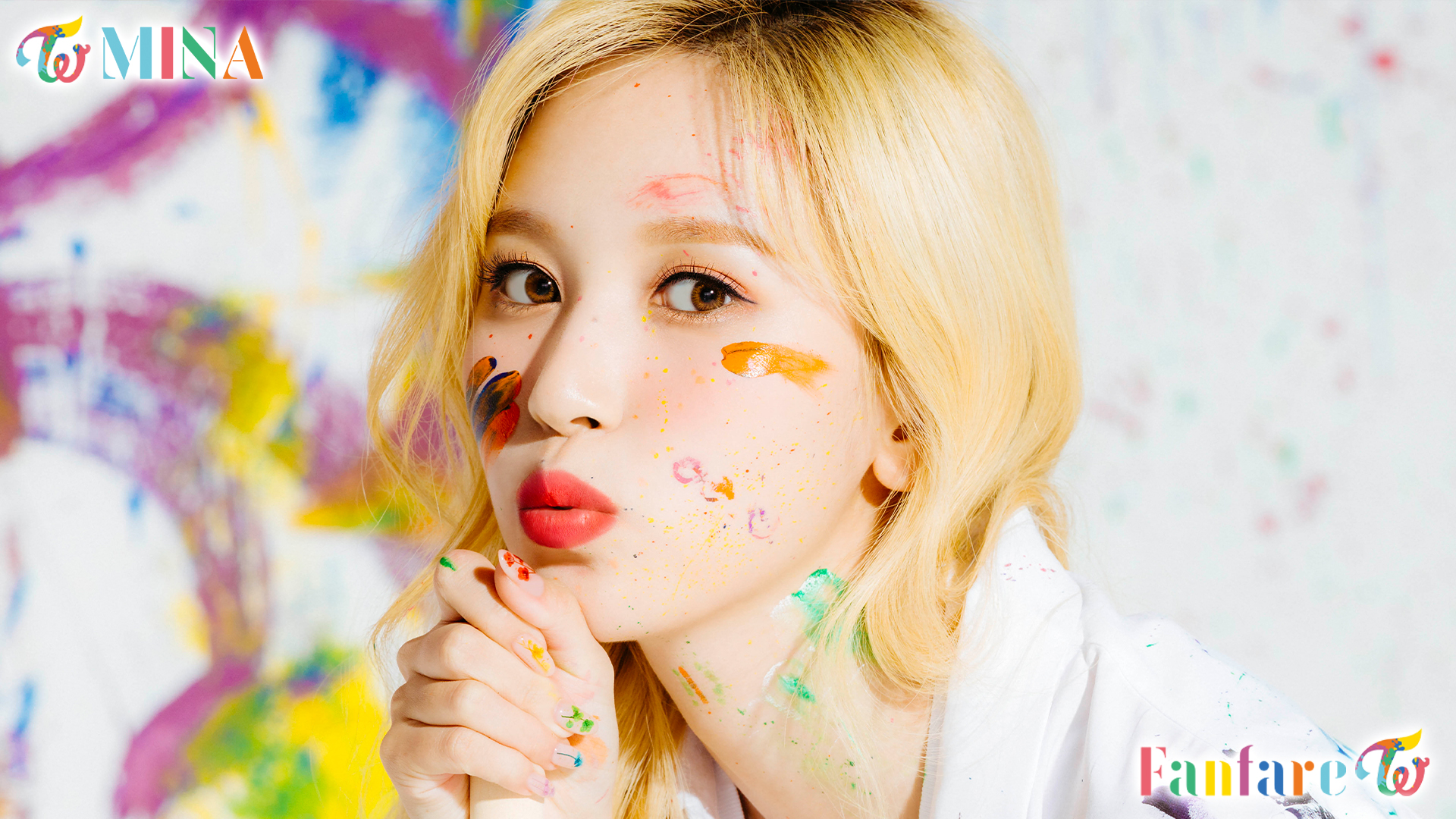 TWICE fanfare ハイタッチ トレカ ミナ TWICE fanfare ハイタッチ