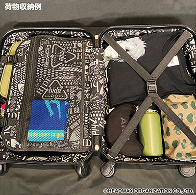 グッズinfo】 外側のイエローハート柄と内側のhideロゴコラージュが