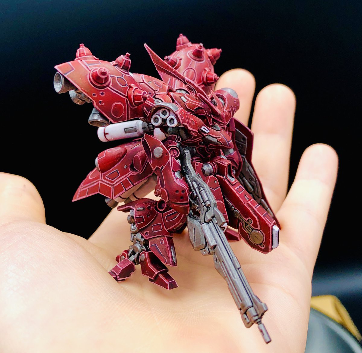 ガンダムアーティファクトのナイチンゲール完成しました！筆だけで塗り