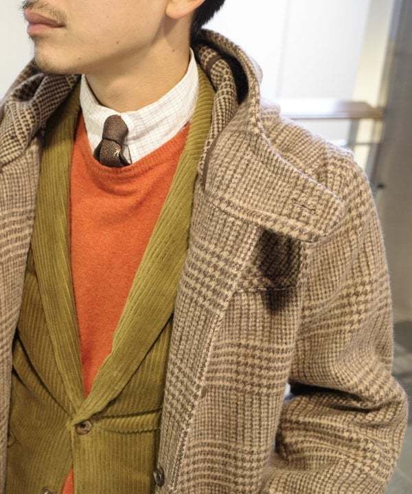 INVERTERE × BEAMS F＞別注 グレンチェックの本格ダッフル。カジュアル