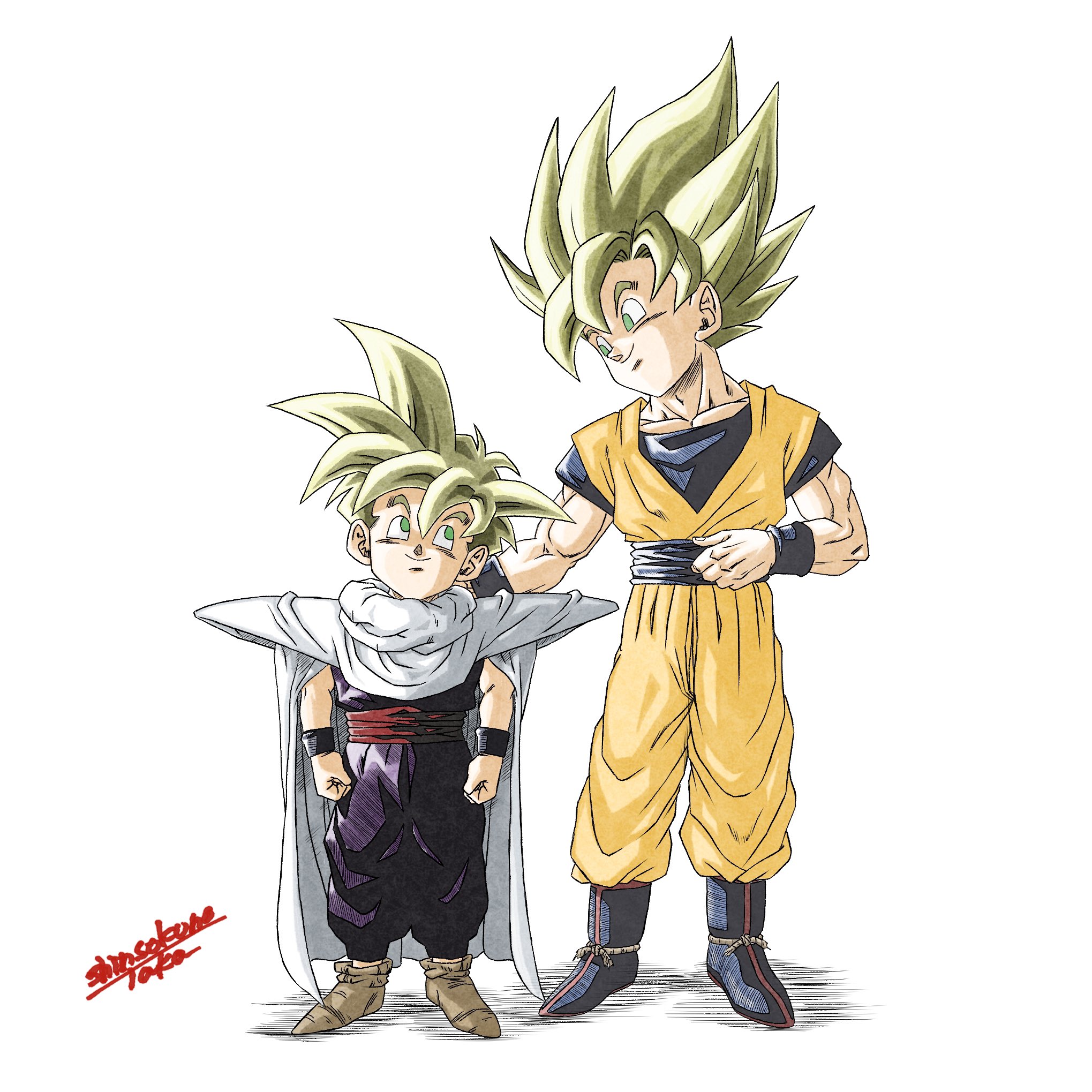 アニメ セル画 原画 ドラゴンボール 悟飯 悟空 当時物 s*a様 アニメ セル