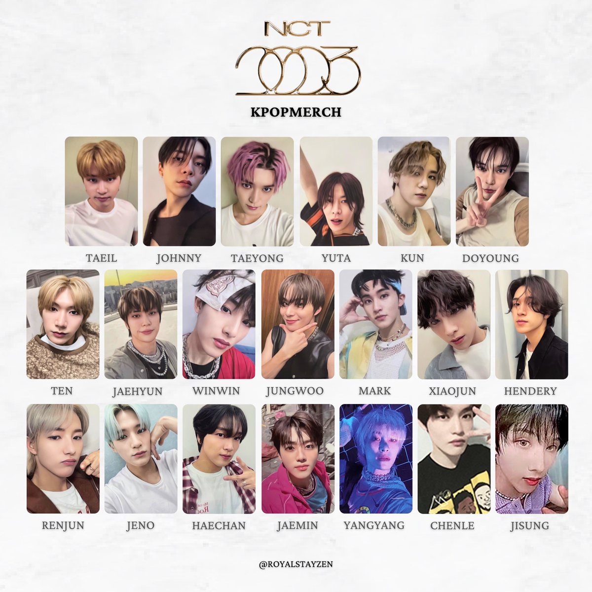 NCT The 4th Album 'GOLDEN AGE' Photocard/ PC templates 엔시티 골든