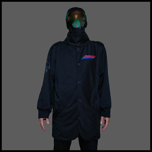 2566ライトコート メンズバージョンです。 メンズは3色のラインが胸元