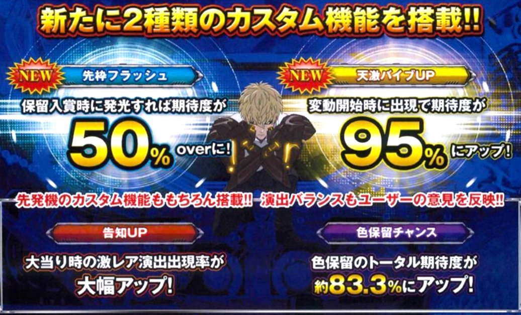 Pワンパンマン ライトミドル199Ver. ミドルに搭載のカスタム機能に加え