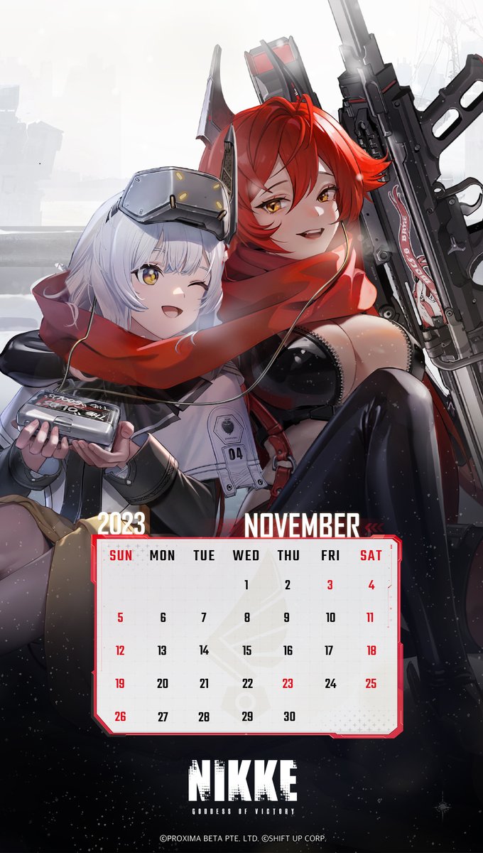 カレンダー配布】 今月も新しいカレンダーをプレゼント🎁 レッドフード