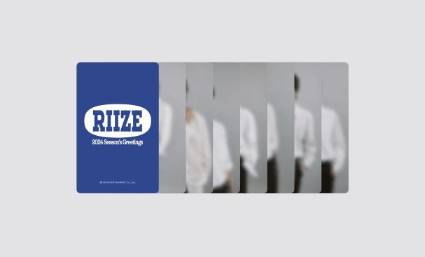 RIIZE 2024 SEASON'S GREETINGS🧡 シーグリの店舗特典 トレカのビジュ