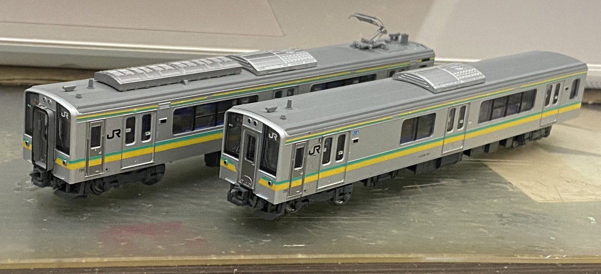 E127系南武支線仕様完成！ 世田谷車両の帯インレタをKATOのE127系に