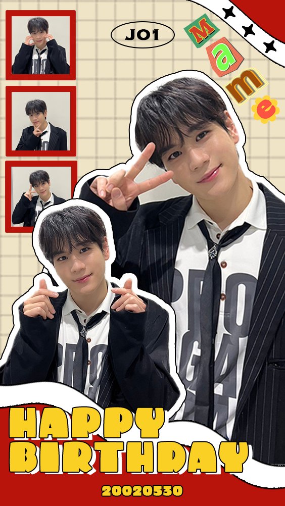 HAPPYMAMEDAY ] #豆原一成 くん お誕生日おめでとうございます