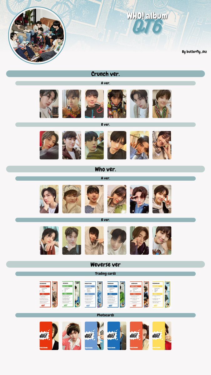 ボイネク WHO! アルバム トレカ 一覧 #BOYNEXTDOOR #보이넥스트도어