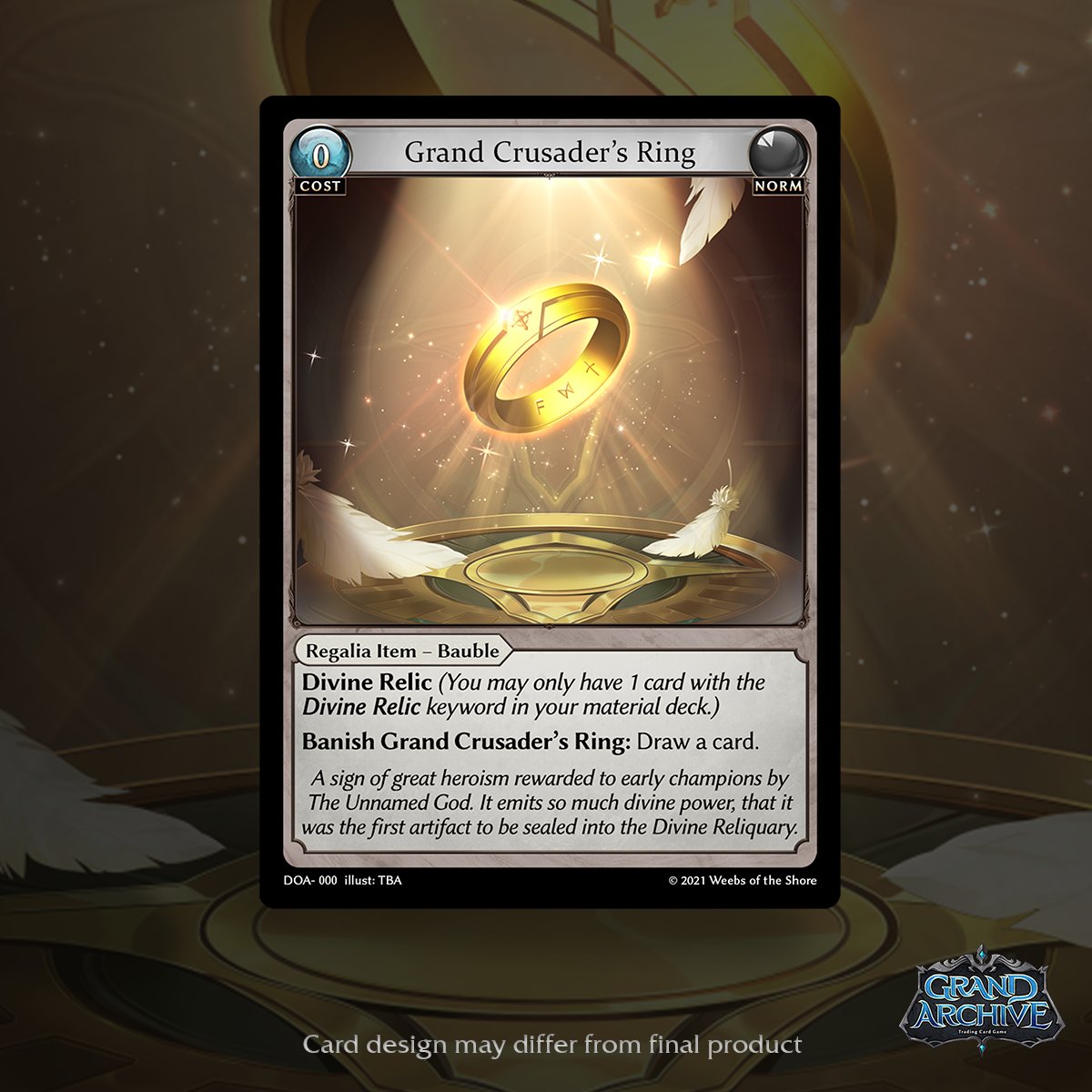 Here is a new regalia item card in Grand Archive! Will you be able