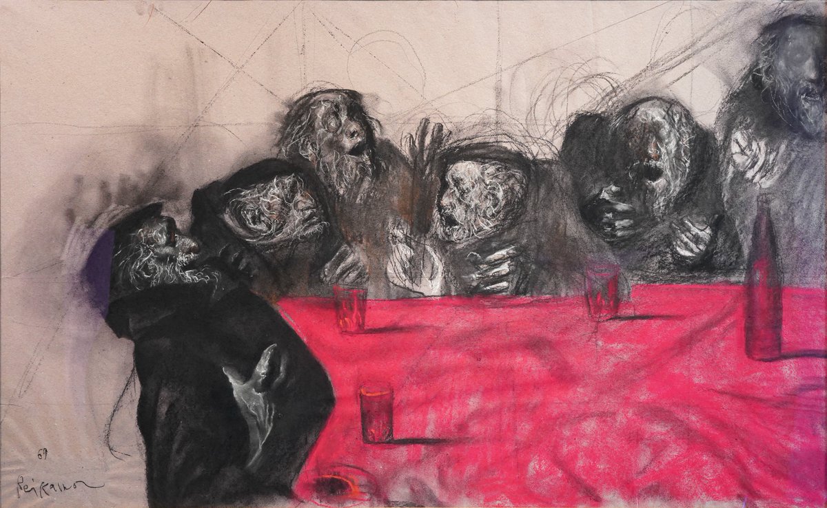 静止した刻」（1968年作、東京国立近代美術館蔵）や「サイコロ」などと