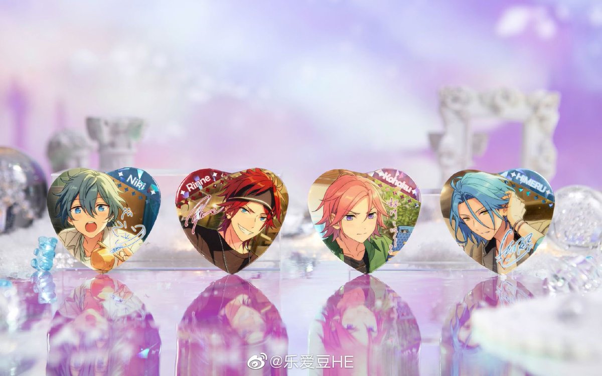 あんスタ 中国 宝石心晴缶ハート缶バッジ 実物図公開 綺麗(⁎⁍̴̆Ɛ⁍̴̆⁎)