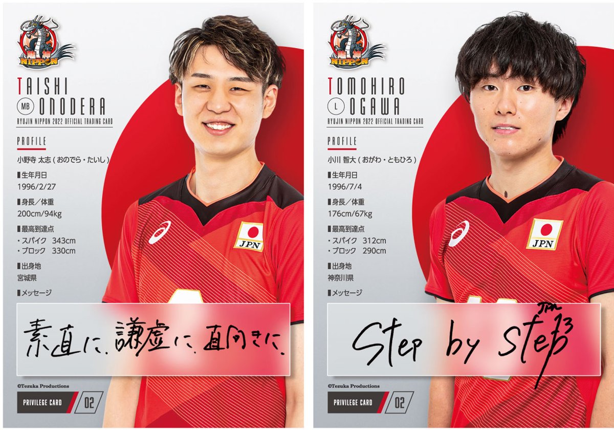 📢2022年7月9日発売🏐 🟥「龍神NIPPON2022」公式トレカ🟥 🌈特典カード