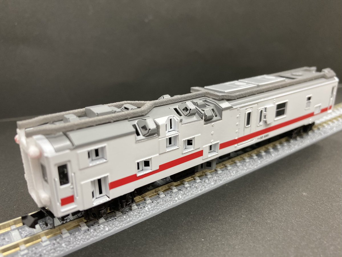 Nゲージ 建築限界測定車マヤ50-5001完成品、さいたま鉄道模型フェスタ