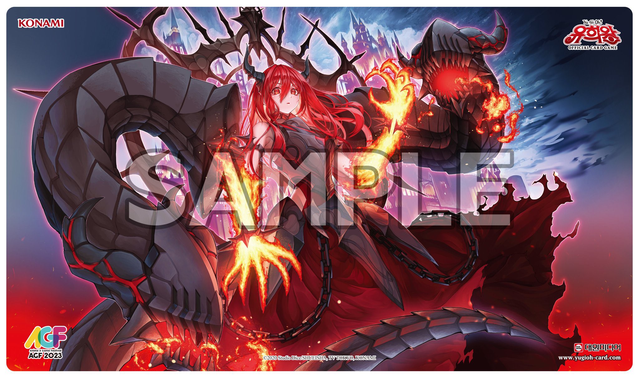 遊戯王 OTS 2024 Champion 賜炎の咎姫 プレイマット 遊戯王 OTS 2024