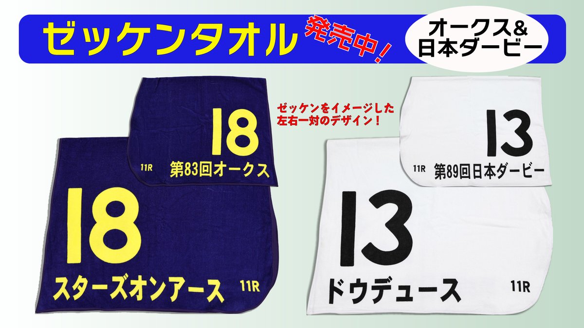 ゼッケンタオル新作発売中!】 ドウデュース(日本ダービー)、スターズ