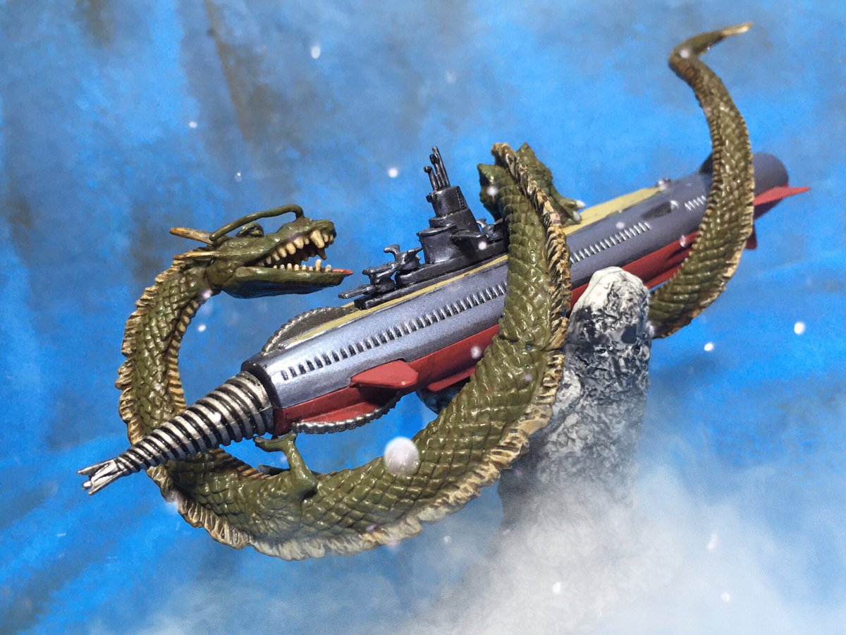 夜のフィギュア撮影会 お題『底』過去作（再編集） 海底軍艦 轟天号