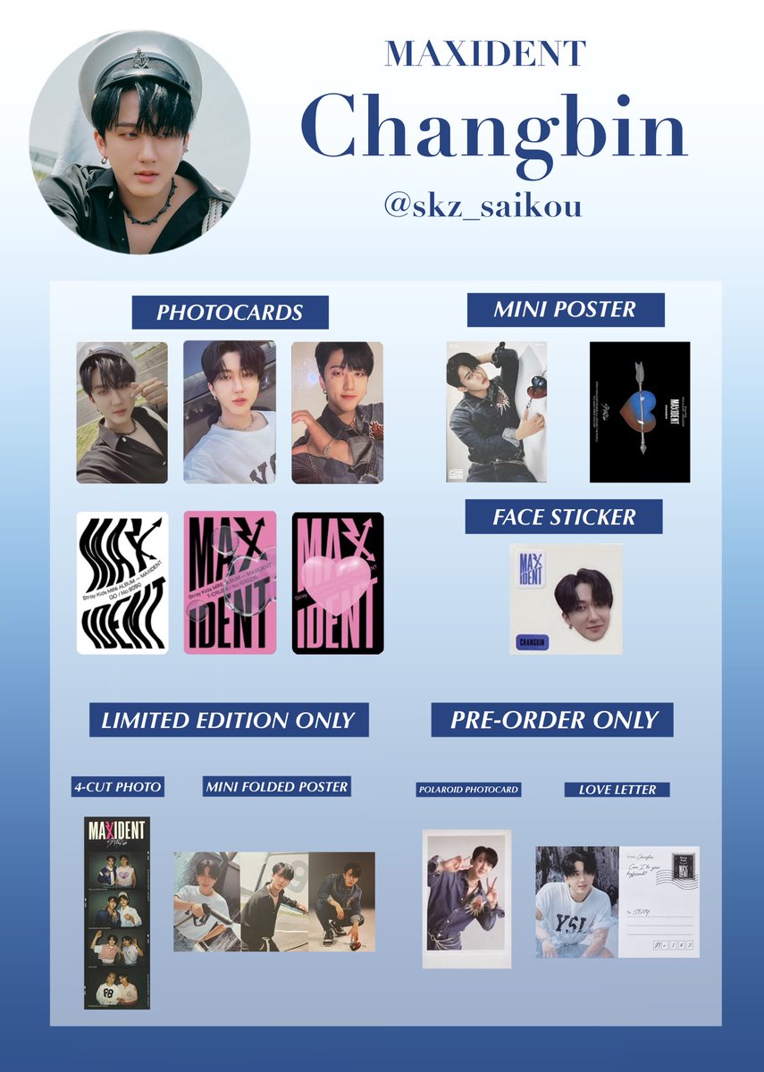 stray kids skz maxident case 143 pc photocard pob スキズ トレカ