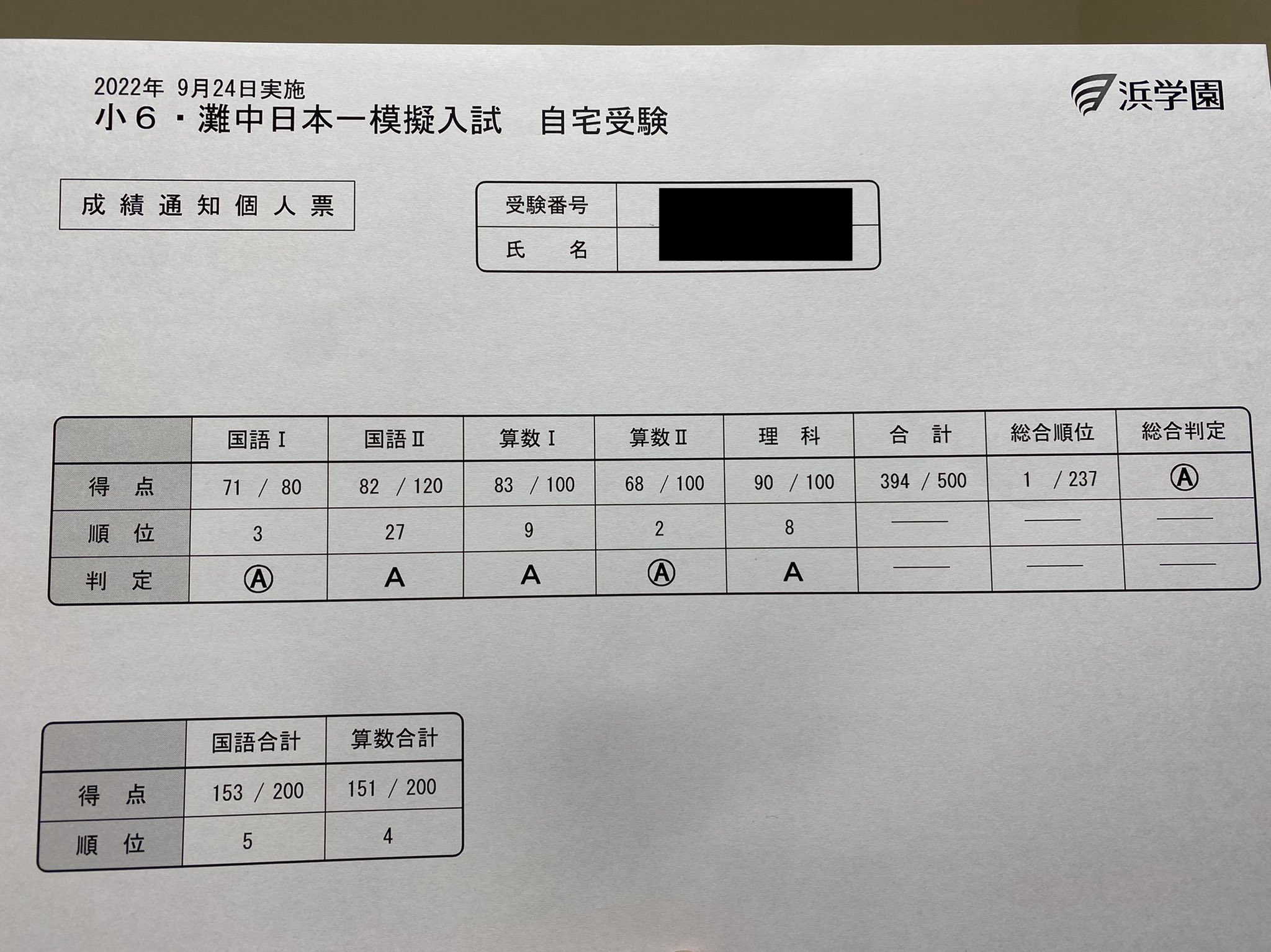浜学園理科小6灘中合格プリント教材0組浜学園理科小