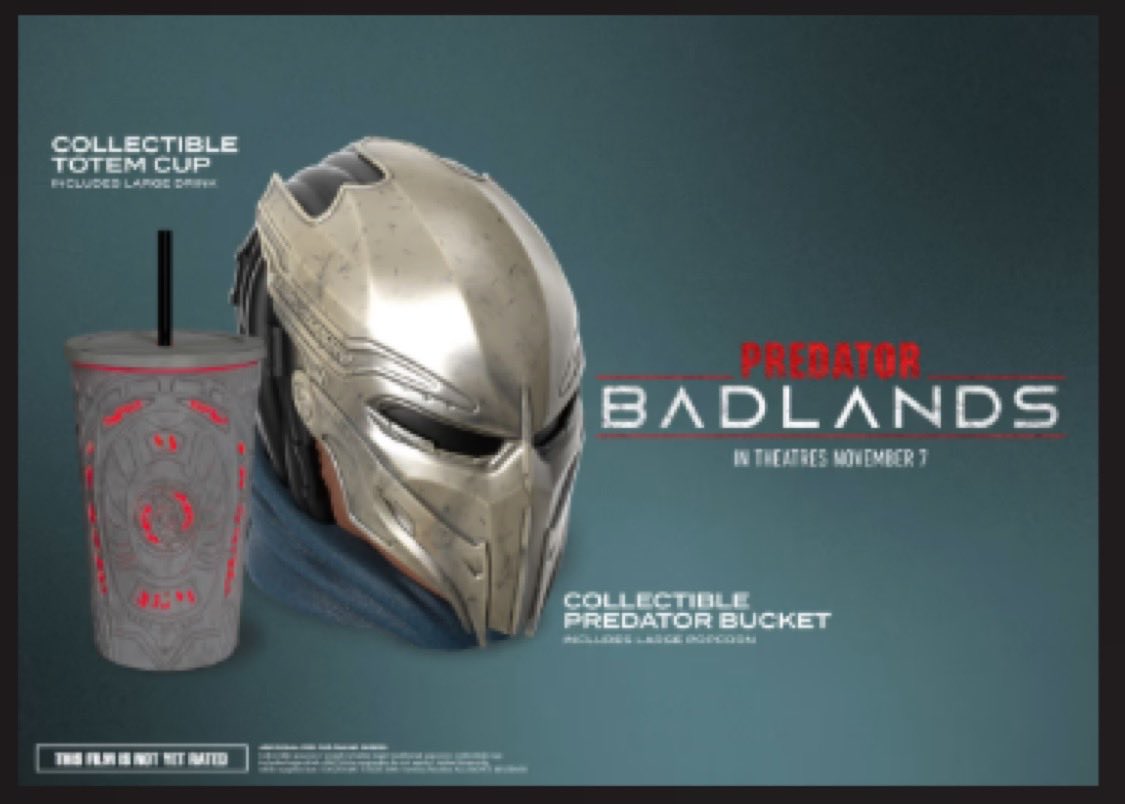 海外の映画館では続々とプレデター バッドランドのポップコーン