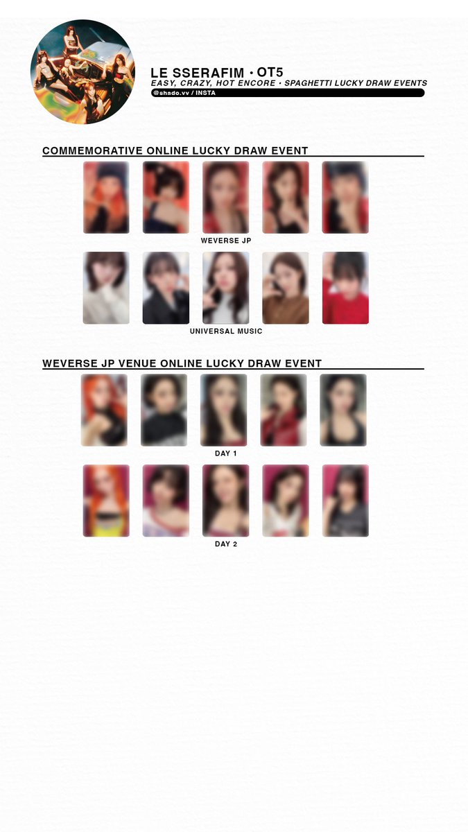 LE SSERAFIM - 2025 EASY CRAZY HOT Tour - OT5 album cross-promotion
