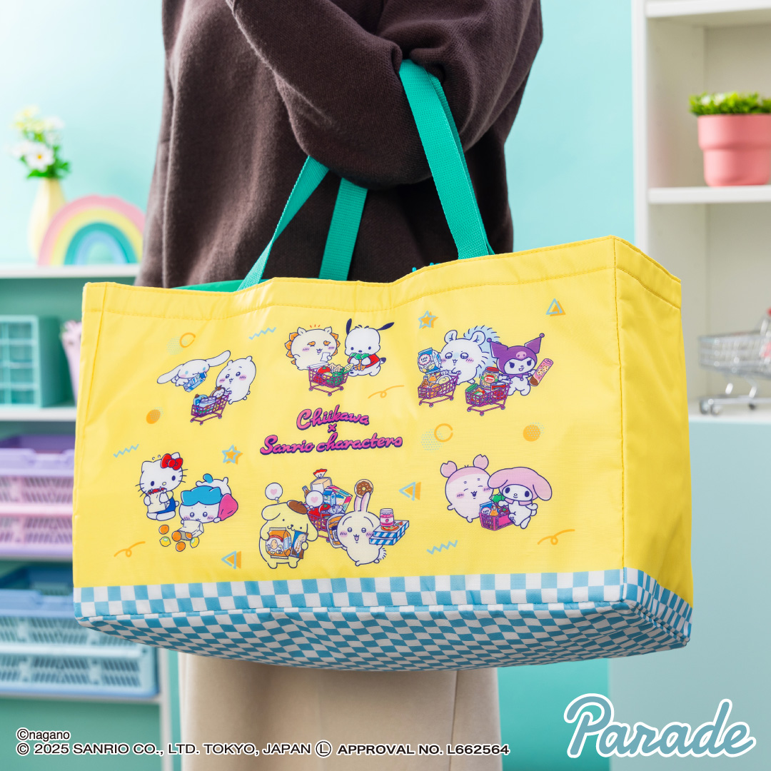 ちいかわ × #サンリオキャラクターズ コラボのレジかごバッグが登場