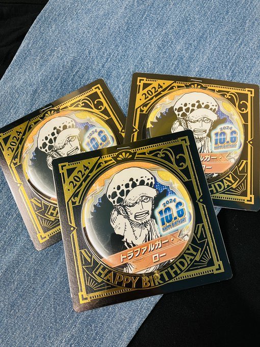 東京ワンピースタワー トンガリバースデイ缶バッジ トラファルガー