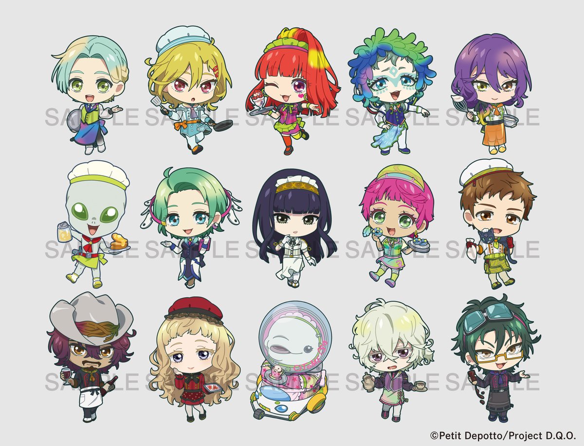 TVアニメ『グノーシア』×コラボカフェ本舗 こちらのちびキャライラスト