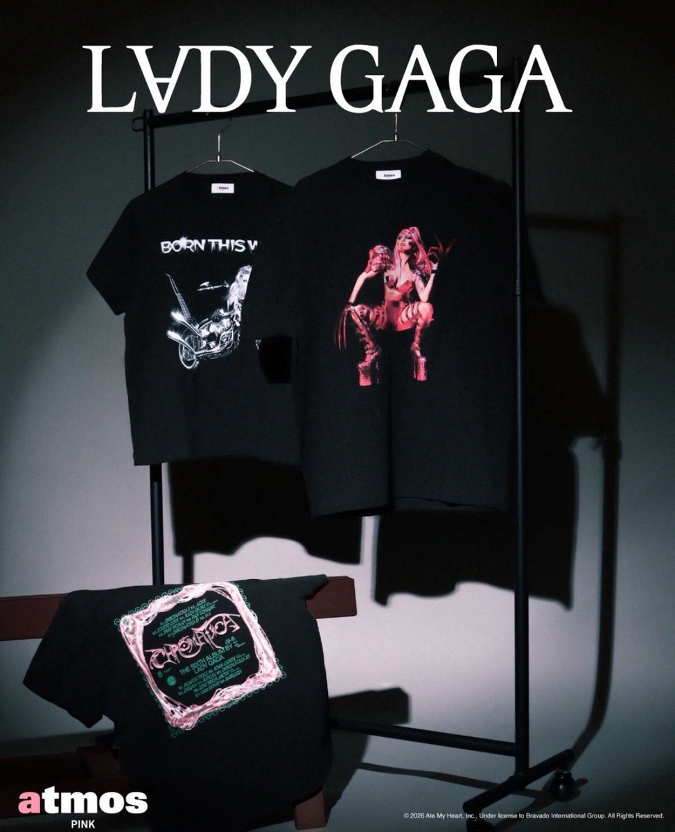 1/24(SAT) RELEASE atmos pink LADY GAGA Official Collection 4年ぶり
