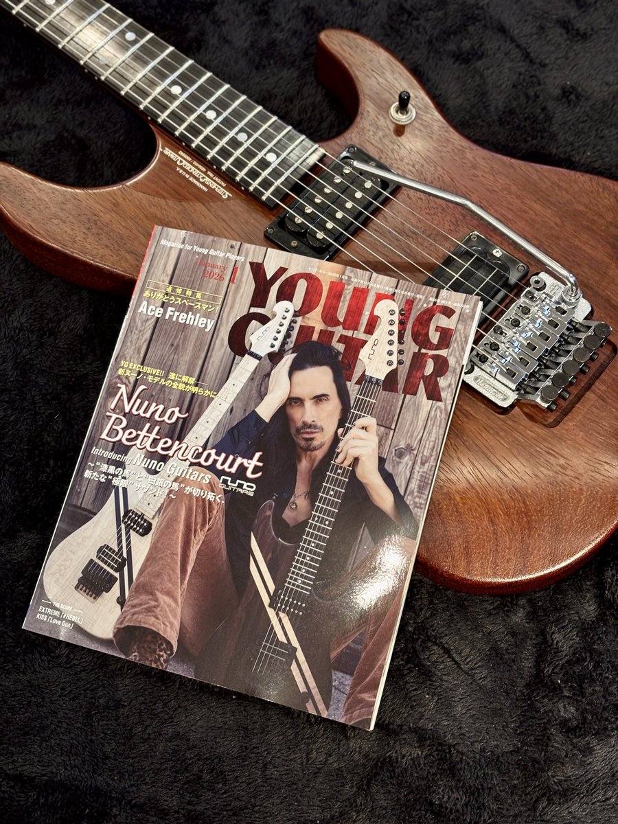 つくば店】YOUNG GUITAR 2026年1月号はNuno Bettencourt特集！自身の新