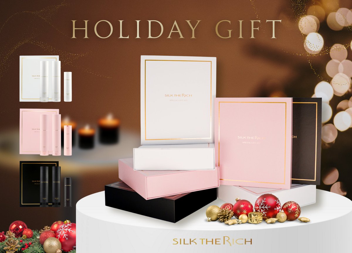 🎄SILK THE RICHからスペシャルギフトBOXセットが発売中🎁🕯️ 一年を
