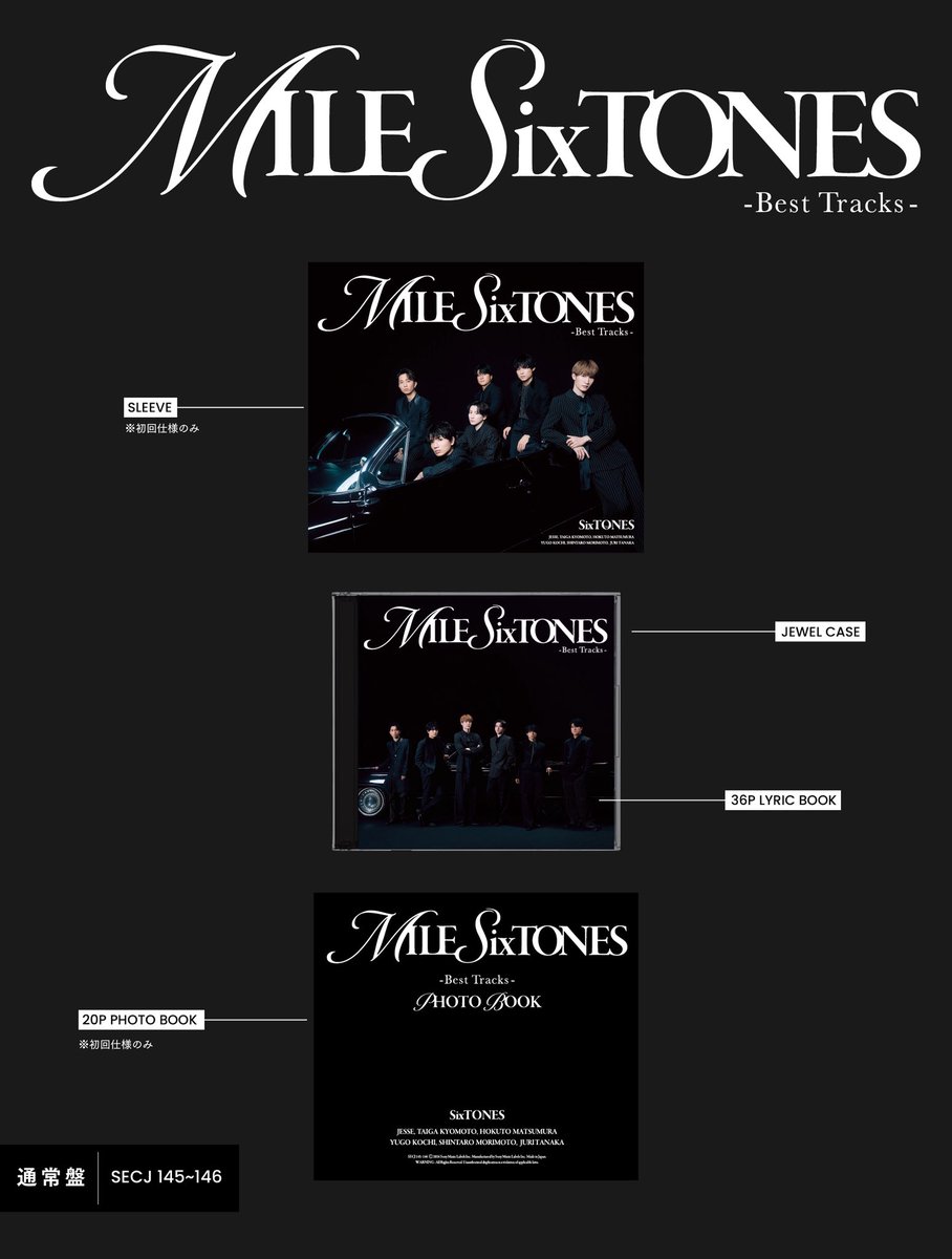 Best Album 「MILESixTONES -Best Tracks-」 2026.1.21 Release