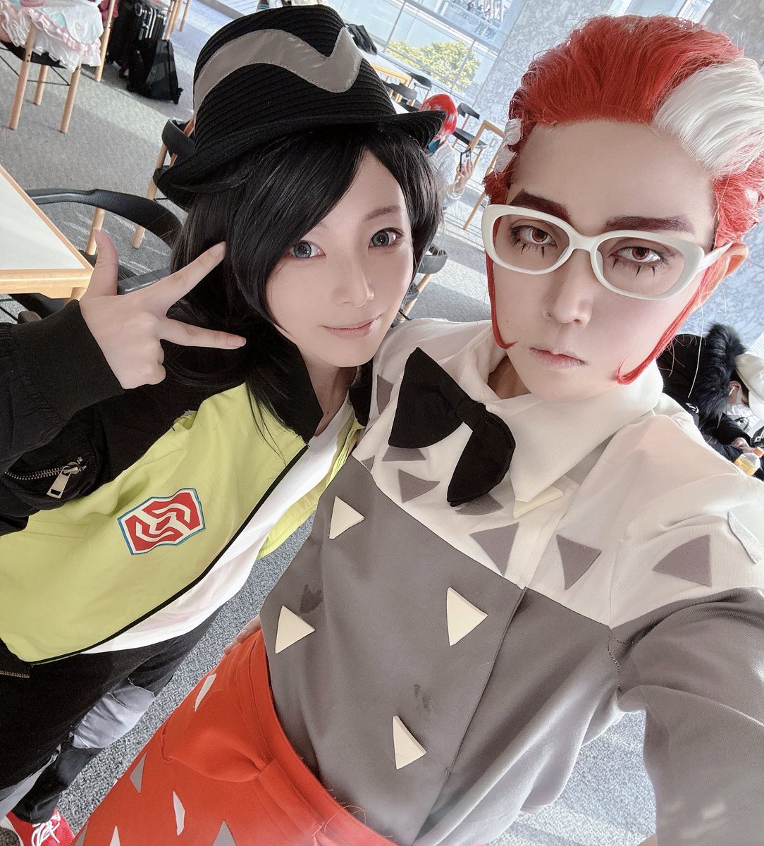 ⚠️コスプレ グリ間に合ったぞー✌️✌️✌️✌️🌞🌞🌞 コミケ