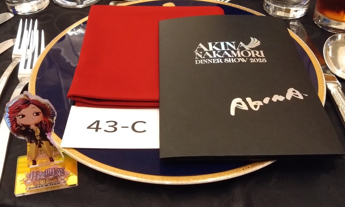 今回のAKINA NAKAMORI Year-end DINNER SHOW 2025本当にありがとうご