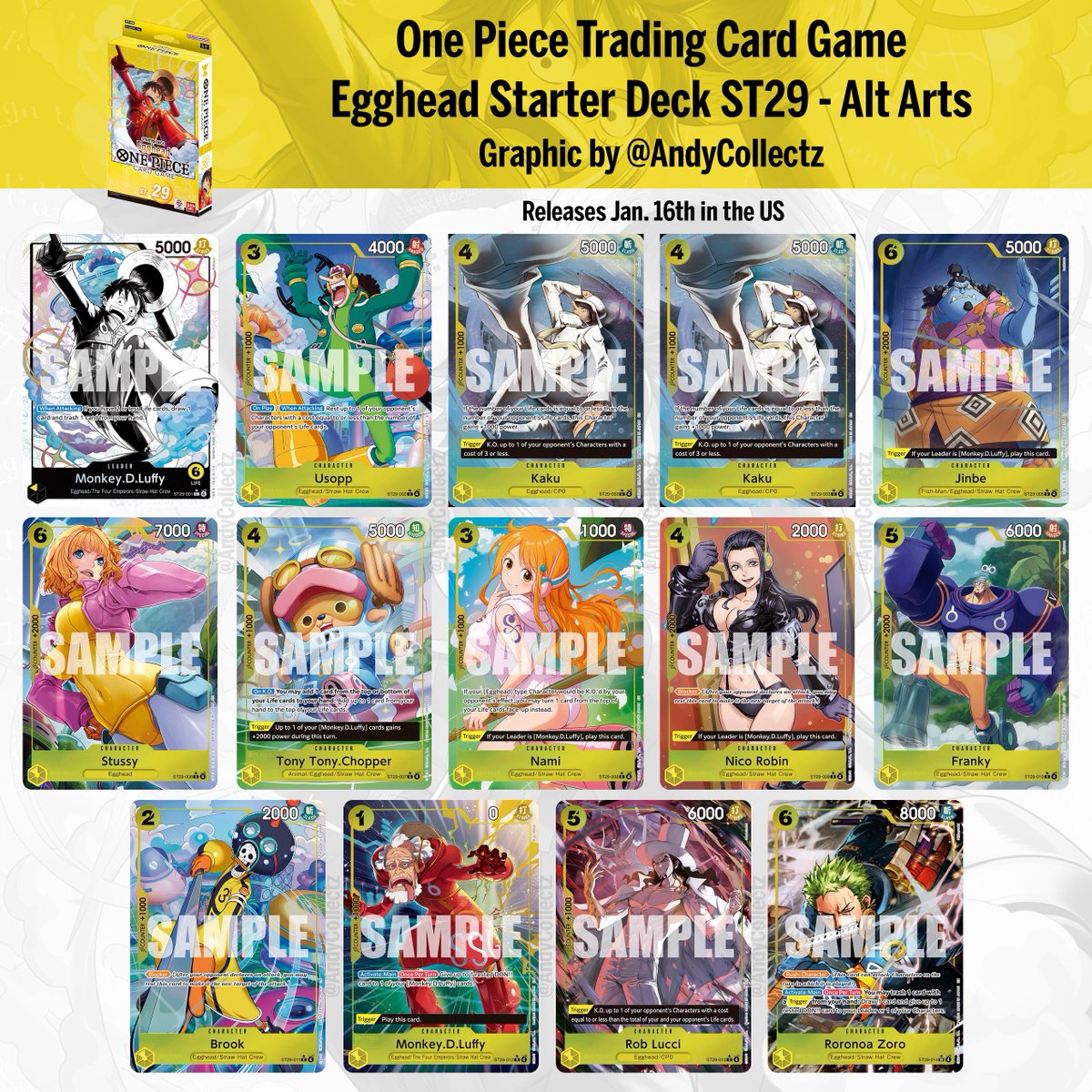 OP14-EB04 The Azure Sea's Seven & ST29 Egghead Starter Deck Alt