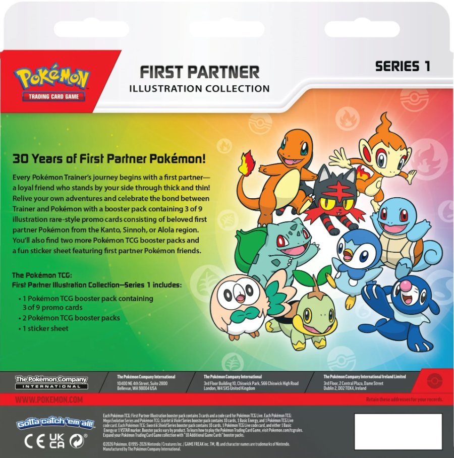 海外でポケモン30周年記念商品「First Partner Illustration