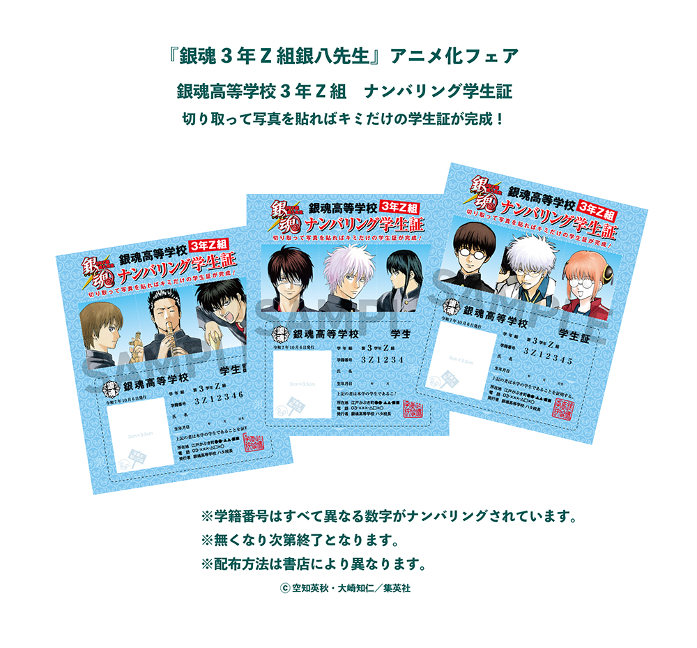 ㊗️『銀魂3年Z組銀八先生』アニメ化フェア開催㊗️ ノベライズ9冊が迷