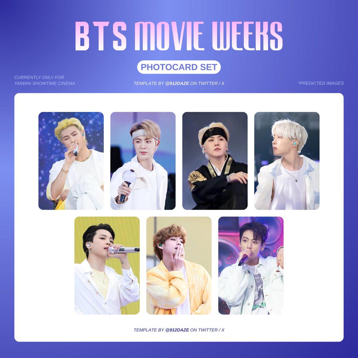BTS MOVIE PC PHOTOCARD WISHLIST WL TEMPLATE ✨ [NEW] ⭐️ BTS