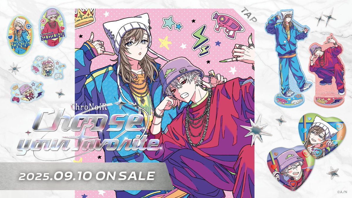 ChroNoiR Choose your favorite グッズ紹介】 9月10日(水)18:00販売