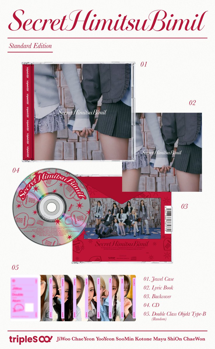 tripleS ∞! 1st EP「SecretHimitsuBimil」 2025.10.01 in stores CD全