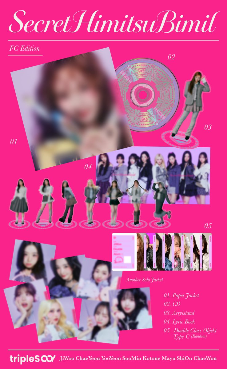 tripleS ∞! 1st EP「SecretHimitsuBimil」 2025.10.01 in stores CD全