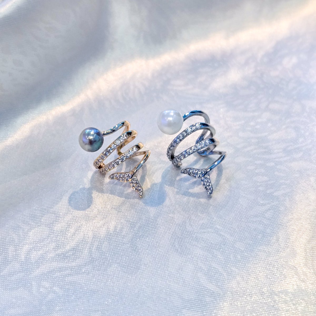 館内で体験できる「真珠取り出し体験」にて 今日からアクセサリーに