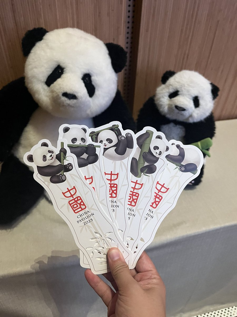 新品❣️ 大阪万博中国館 限定 パンダ ぬいぐるみ 脱着可ストラップ