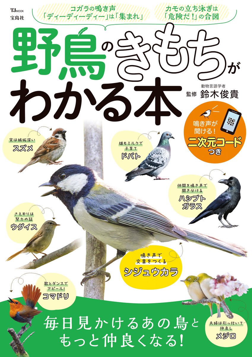 野鳥のきもちがわかる本』 （宝島社） バードウォッチングにおすすめの