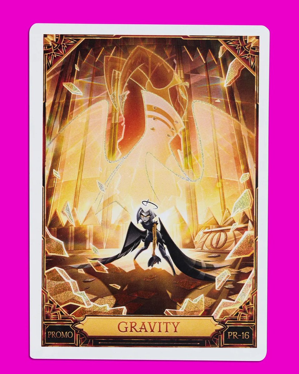 A look at Hazbin Hotel Trading Cards Gravity Promo Card (PR-16