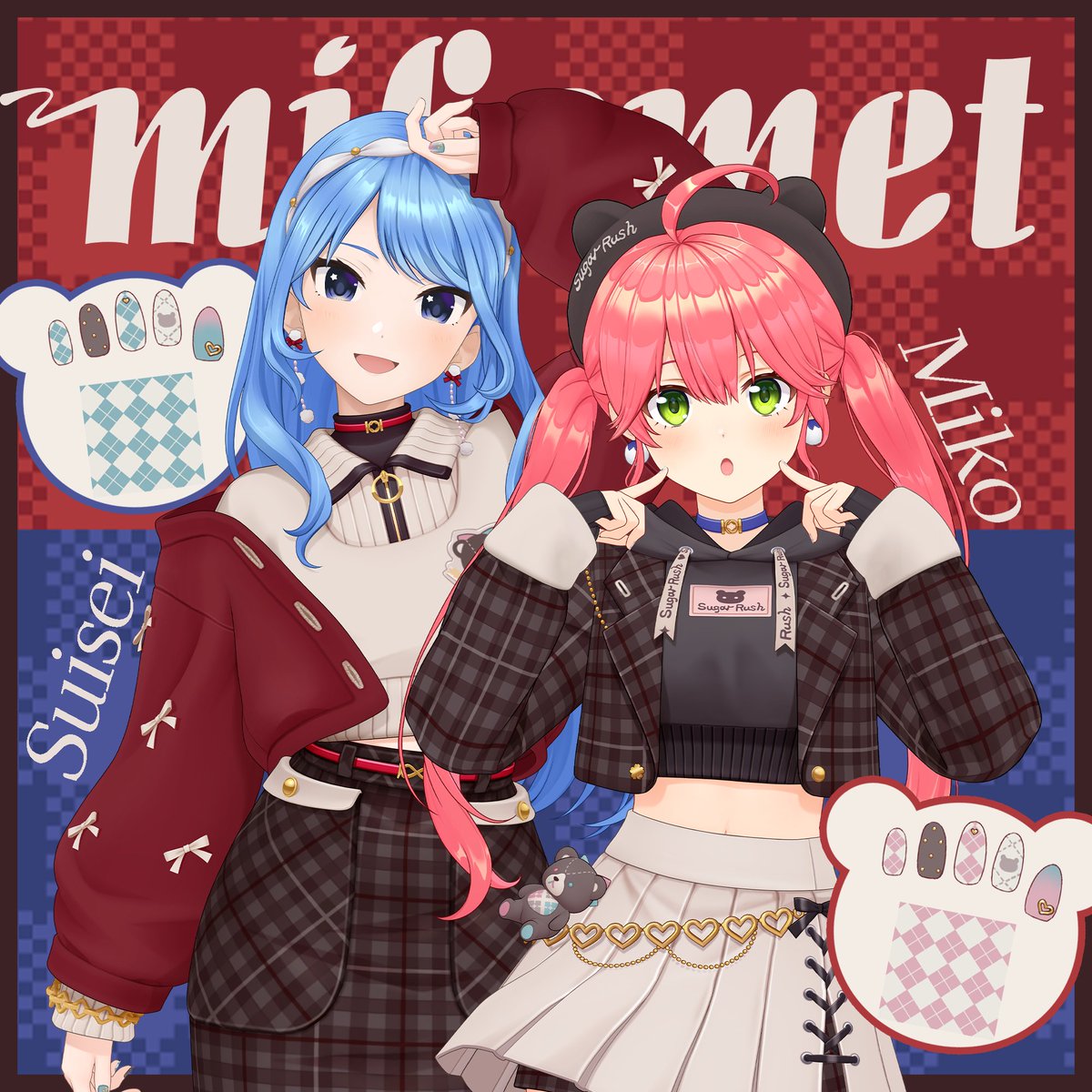 ୨୧ ┈┈┈┈┈┈┈┈┈┈┈┈ ୨୧ 🌸#miComet新衣装☄ 🐻三面図公開