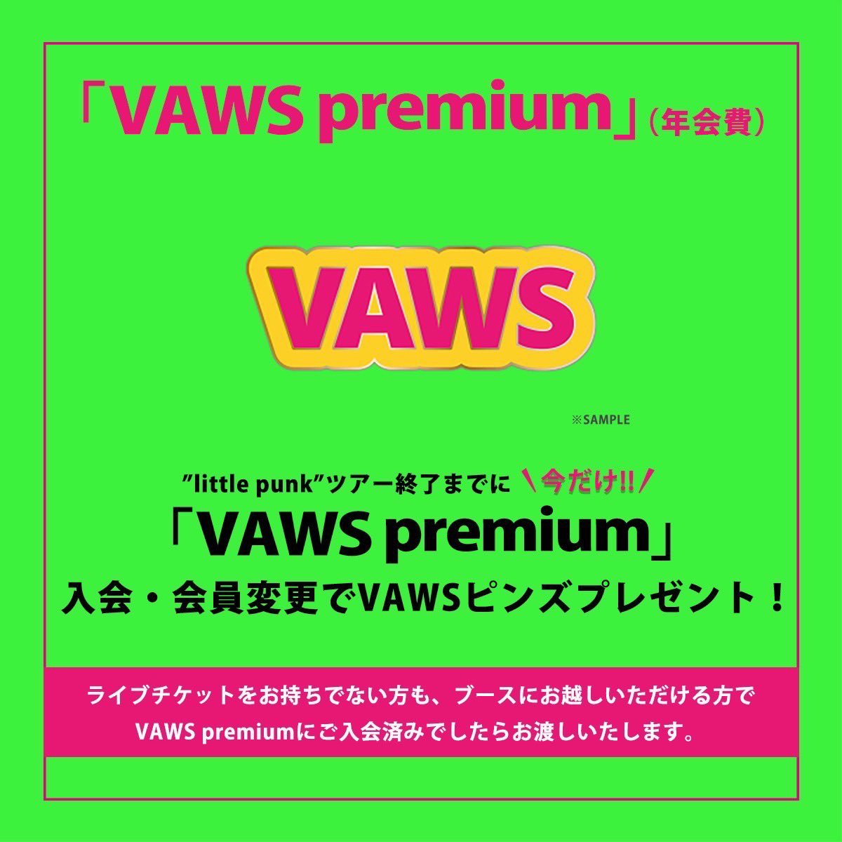 Vaundy one man live VAWS hall tour “little punk” 🌟VAWSブース