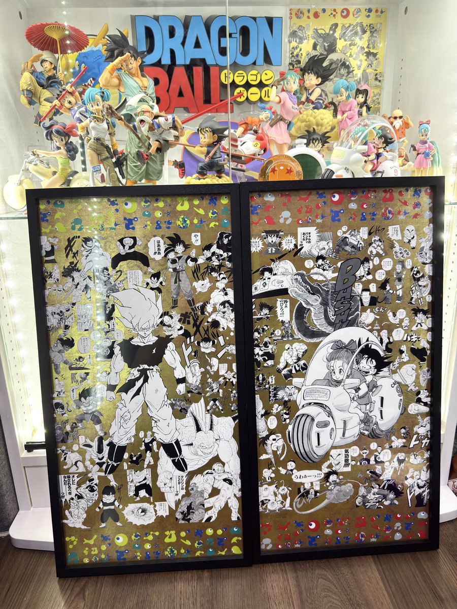 高過ぎて厳選した2枚の万博ドラゴンボールポスターをこれまた高い60×30