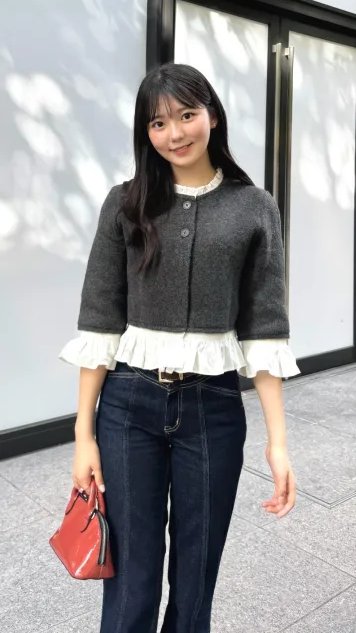 ZARAポプリンコンビニットジャケット ダークグレー　Mサイズ